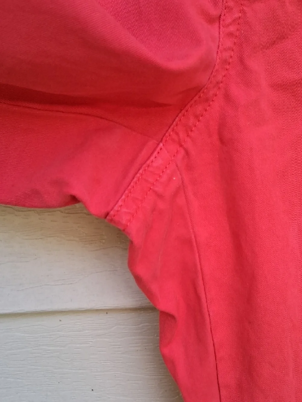 J. Crew Straight Leg Jeans in Red